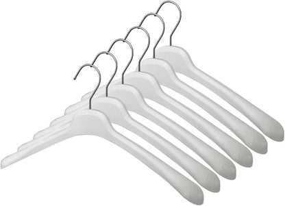 All Hung Up Hangers Plastic Coat Hangers, Clothes Hangers (White, 36pk)