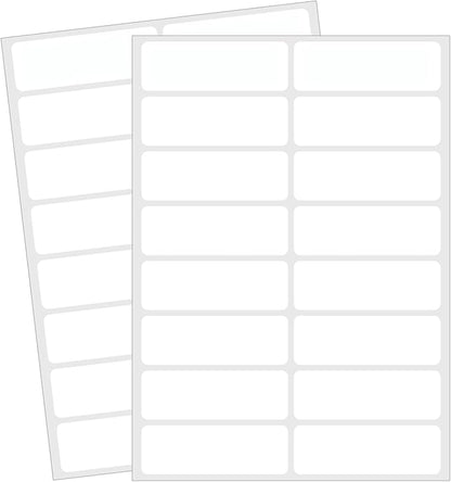Blank Removable Labels, 1x3 Inch White Freezer Labels for Food Containers, Freezer Label to Write on/Waterproof - 240Pcs