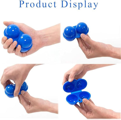 FILFEEL Portable Egg Storage, Eggs Holder Box Container Hiking Outdoor Camping Carrier For 2 Egg Case (Blue)
