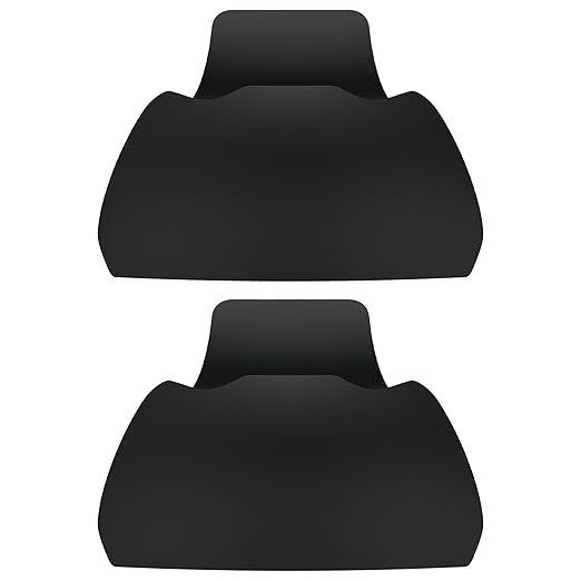 PlayVital 2 Pack Controller Display Stand for ps5, Gamepad Stand Desk Holder for ps5 Controller Accessories with Rubber Pads, Solid Black