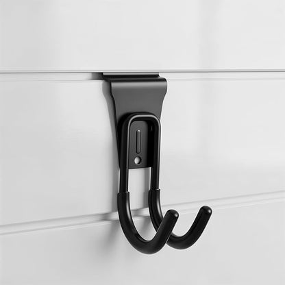 10pcs Slatwall Hooks Gladiator Hooks J Garage Hook Slatwall Accessories Small Durable Metal Wall Hangers for Garden Hose Efficient Storage,Efficient Storage Heavy Duty Tool and Garage Hook