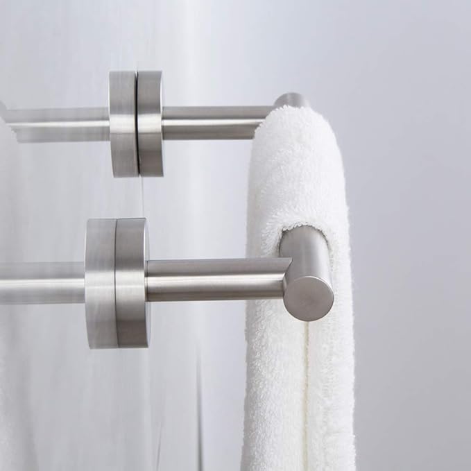 9-Inch Hand Towel Bar SUS304 Stainless Steel Bathroom Towel Holder Kitchen Dish Cloth Hanger RUSTPROOF Wall Mount Brushed Finish