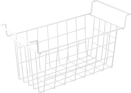 Orgneas 17.5 Inch Freezer Organizer Bins for Chest Freezer Refrigerator Basket Storage Rack Bins Deep Freezer Metal Wire Baskets 2Pcs