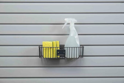 HandiWall Small Basket - 3 Inch x 12 Inch (Pack of Two) for Storage on Garage Slatwall Panels