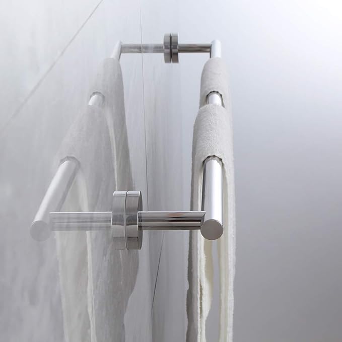 Polished Stainless Steel 30-Inch Towel Bar Towel Rack Wall Mounted Towel Rail Towel Rod for Bathroom Modern Style