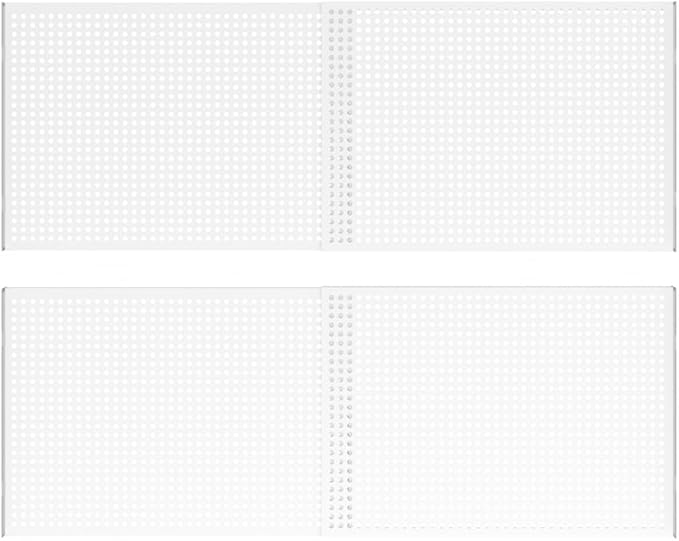 Adjustable Metal Closet Shelves, Heavy Duty Wall Mounted Expandable Tension Shelf Divider for Locker Wardrobe Cupboard (17''-31.5" L; 11.8" W), Set of 2