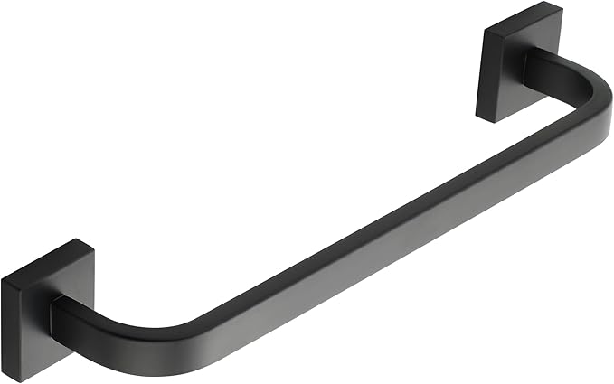 Alise 16'' Towel Bar for Bathroom,Towel Holder Black Towel Racks for Bathroom Wall Mount,SUS304 Stainless Steel Towel Rail Towel Hanger for Wall,Matte Black