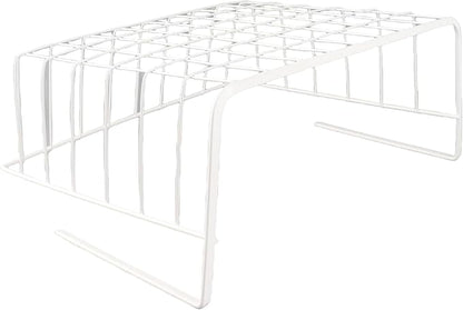 Under Shelf Wire Basket, All Metal Under Shelf Storage Basket Strong Load Bearing for Desk for Office for Bookshelf (L White)