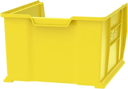 Akro-Mils 30289 Super-Size AkroBins Plastic Storage Bins, Space-Saving Stackable Bins for Garage, Classroom, Warehouse Organization, 24-Inch L x 18-Inch W x 12-Inch H, Yellow, 1-Pack