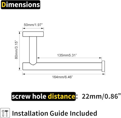 GERZ Bathroom Toilet Paper Holder SUS 304 Stainless Steel Tissue Paper Roll Holder Wall Mount, Brushed Finish