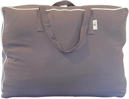 Forever Cotton Blanket and Comforter Storage Bag with Handles for Comforters, Blankets, Linens and Garments | Underbed/Wardrobe Breathable Closet Organizer Bag (X-Large (24"x15"x12"), Gray)