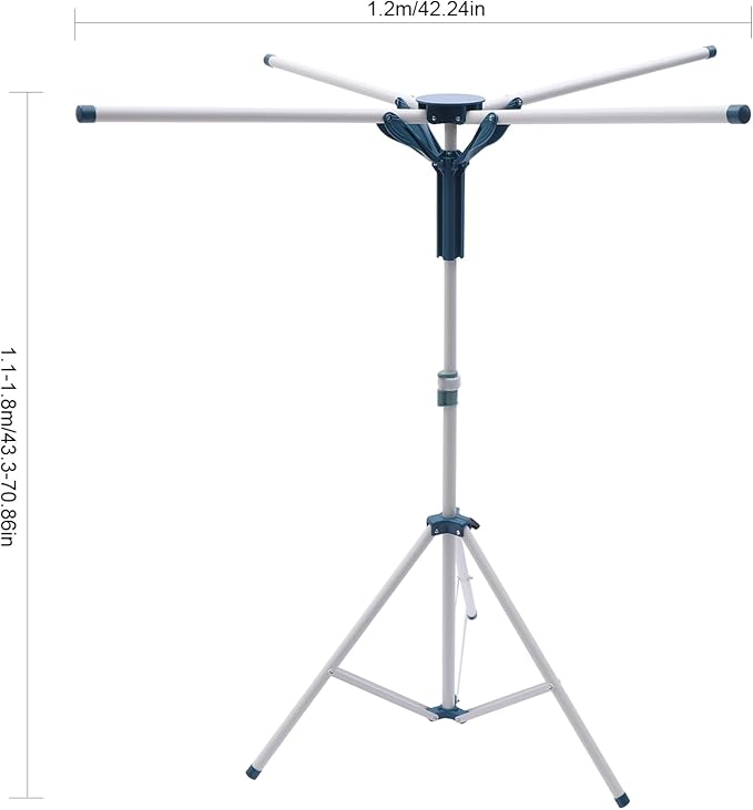 Clothes Drying Rack Outdoors Umbrella Drying Racks Folding Clothing Rack for Outside Adjustable Laundry Racks for Indoor Balcony Laundry Room