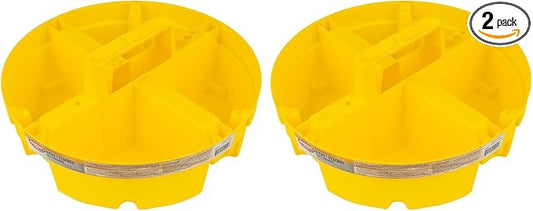 Bucket Boss - Bucket Stacker Small Parts Organizer, Bucket Organization (15051), Yellow (Pack of 2)