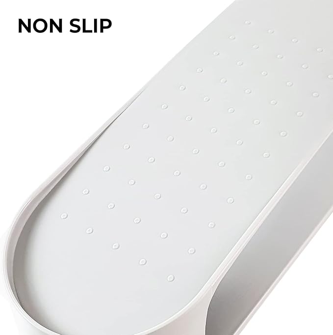 carrotez Shoe Slots Organizer 3 Pack - [Litem] Space Saving Shoe Organizer Rack for Closet - Easy Shoe Stacker, 9.84'' x 3.89'' x 4.26'' (White, 3 Pack)