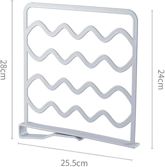 Zerodeko Closet Shelf Divider Sturdy Plastic Separator for Organizing Clothes Towels Accessories for Kitchen Cabinets Libraries Office Storage Random