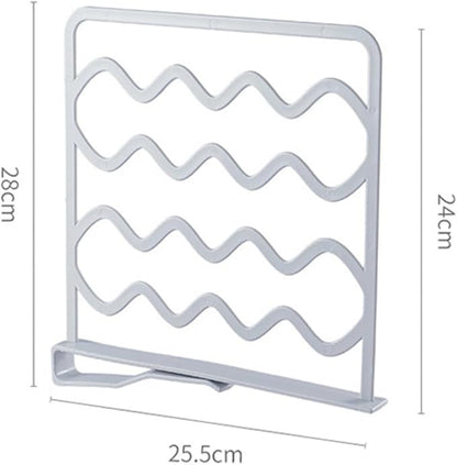 Zerodeko Closet Shelf Divider Sturdy Plastic Separator for Organizing Clothes Towels Accessories for Kitchen Cabinets Libraries Office Storage Random