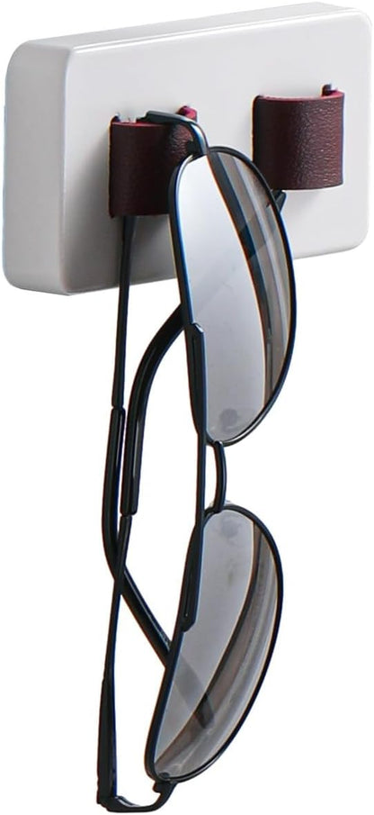 KELEQUI ZAP Wall Mount Eye Glasses Holder Spectacle Eyeglass Hanger Hanging Eyeglasses Holder for Desk Wood Sunglass Organizer Hanging Sunglasses Holder Wall Nerdy Gifts for Men Women