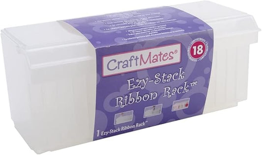 Craft Mates Bead Organizer and Plastic Storage Containers for Crafts, Buttons, Pins and More, 18 Removable Compartments, BPA Free
