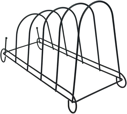 Artliving 5-Tier Metal Scrollwork Dish Rack Plate Rack Display Stand Holder Cabinet Organizer Set of 2