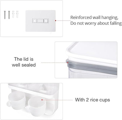 Conworld Laundry Beads Dispenser -Laundry Detergent Dispenser, Easy Access to Scented Beads, Laundry Room Organization Suitable for Laundry Beads , Laundry Powder, Rice (BPA Free )