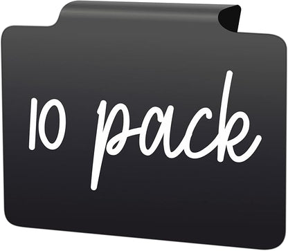 Basket Labels Clip On for Pantry Organization and Storage Baskets Bin Labels - Small Chalk Labels for Baskets - Black Bin Clip Labels for Baskets - Chalkboard Basket Tags Dry Erase Bin Labels Clip On
