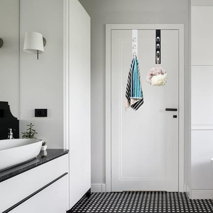 JAMEND CLXP 4 Layers Metal Hats Hanger, 1 PCS Strong Vertical White Coat Hook, Over Door Rack for Hanging Bags Jams Scarf Keys and More.