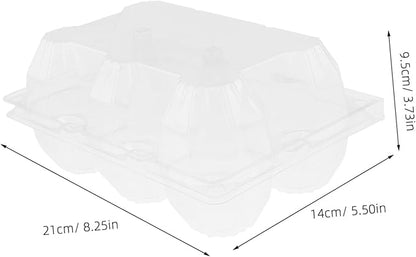 Clear Goose Egg Packaging Box 2-Slot Transparent Pvc Egg Holder for Refrigerator Storage and Safe Transport Lightweight Organizer for Gifting