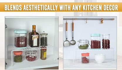 YBM Home 2553v Shelf Organizer and Storage Rack, 11"L x 5"W x 5"H, Silver