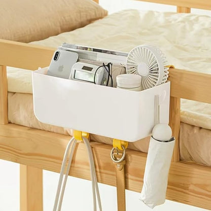 HYOATREA Bunk Bed Shelf, Kids Bunk Bed Caddy | Bedside Caddy for Dorm Bed Loft Bed Rail | Top Bunk Accessories (Yellow)