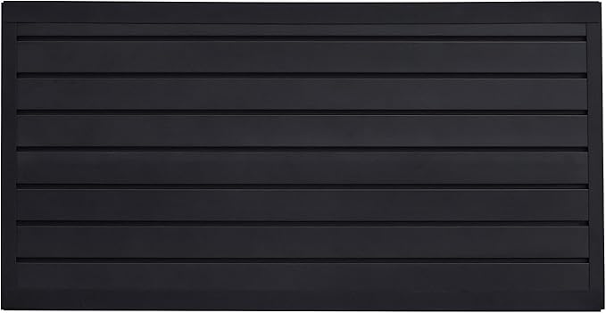 VEVOR Slat Wall Paneling, 2 x 4 ft, PVC Garage Slatwall with Modular Design, Black Slat Wall Easy-to-Install Adjustable Slatwall Panel with Coupling Structure & DIY Cutting, Fits for Storage & Display