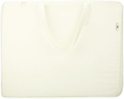 Forever Cotton Storage Bag with Handles for Beddings, Comforters, Blankets, Linens -Underbed/WardrobeThick Soft Breathable Closet Organizer Bag (Large (21"X15"X10"), Off-White)