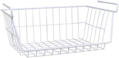 Whitmor White Wire Shelf Basket