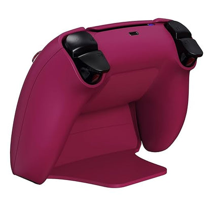 PlayVital 2 Pack Controller Display Stand for ps5, Gamepad Stand Desk Holder for ps5 Controller Accessories with Rubber Pads, Cosmic Red
