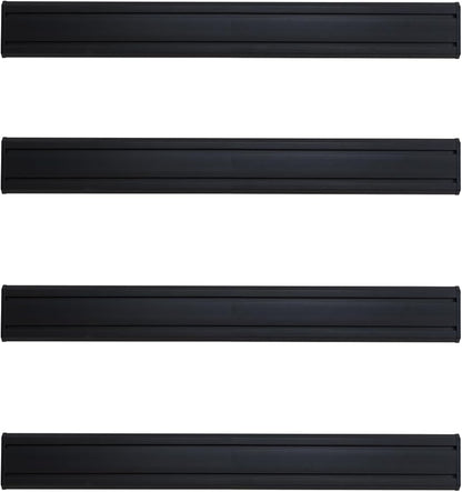 Slat Wall Paneling Garage Tool Organizer Wall Mount 48"L x6"H, 4 Pack, Black Slatwall Panels Garage Wall Organizer Heavy Duty, Easy Installation, Garage Storage and Organization Max Load 1300 LB