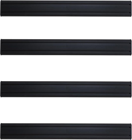 Slat Wall Paneling Garage Tool Organizer Wall Mount 48"L x6"H, 4 Pack, Black Slatwall Panels Garage Wall Organizer Heavy Duty, Easy Installation, Garage Storage and Organization Max Load 1300 LB