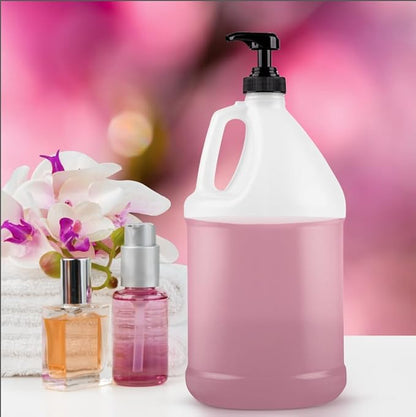 Kitchentoolz 1-Gallon Plastic Jug with Pump Dispenser - Ideal for Epoxy Resin, Laundry Detergent, Liquid Soap, Snow Cone Syrup, Batter