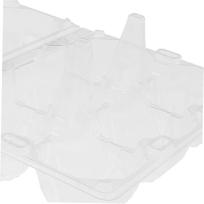 Clear Goose Egg Packaging Box 2-Slot Transparent Pvc Egg Holder for Refrigerator Storage and Safe Transport Lightweight Organizer for Gifting
