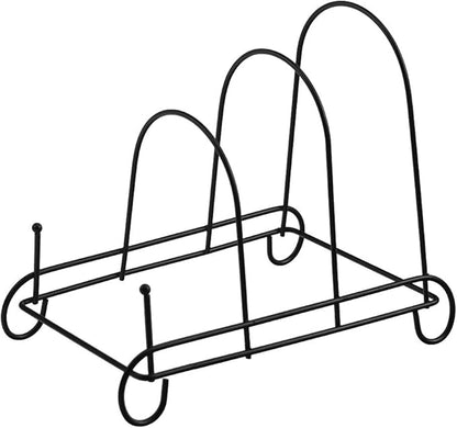 Artliving 3-Tier Plate Holder Display Stands - Metal Scrollwork Dish Rack - Cabinet Organizer - Set of 2