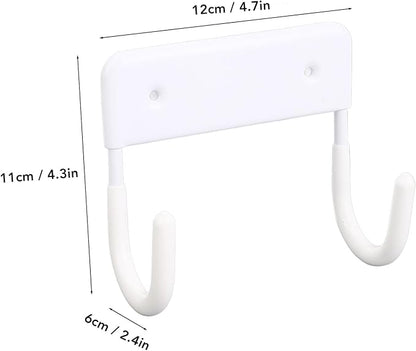 Ironing Board Hanger, Iron Wall Mount Holder for Laundry Rooms,Wall Mounted Iron Board Hook for Laundry Room Organization (Milky White)