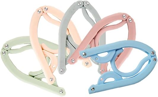 10Pcs Travel Hangers for Cruise Foldable Hangers - Portable Folding Clothes Hangers Travel Accessories Foldable Clothes Drying Rack Cruise Essentials 5colors