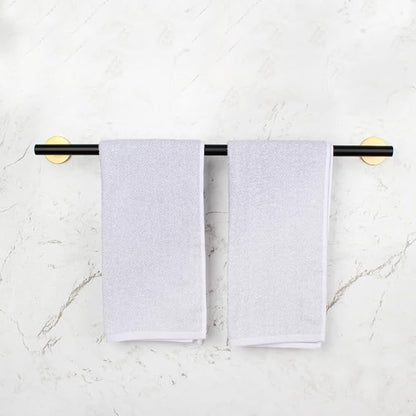 24-Inch Bath Hand Towel Bar SUS 304 Stainless Steel Towel Rack Holder for Bathroom Wall Mount Black & Gold