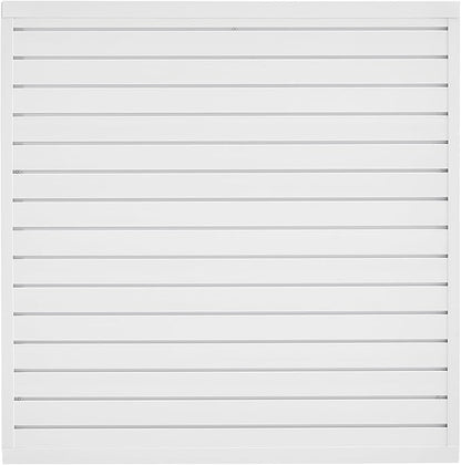 VEVOR Slat Wall Paneling, 4 x 4 ft, PVC Garage Slatwall with Modular Design, White Slat Wall Easy-to-Install Adjustable Slatwall Panel with Coupling Structure & DIY Cutting, Fits for Storage & Display