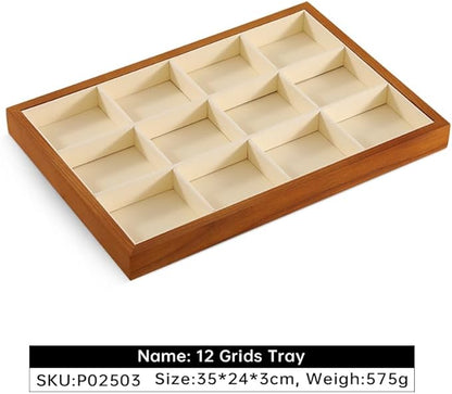 Yinbeini Jewelry Drawer Organizer, Wood Stackable Jewelry Trays,White Bracelet Storage,Premium Jewelry Tray For Watch,Bangle