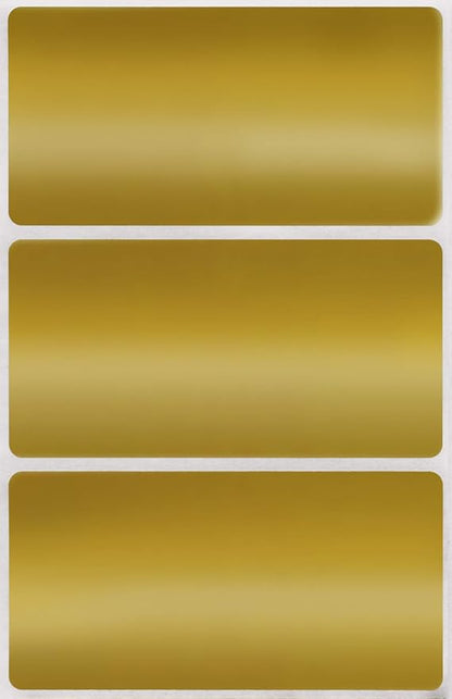 Royal Green 4" x 2" Blank Stickers to Write On Name Tags Color-Coding Labels for Moving, and Storage Boxes - 108 Sheets, 324 Labels (Metallic Gold)