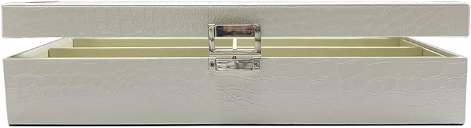 UnionBasic 8-slot Sunglasses Glasses Organizer Collector Storage Case, Croco White