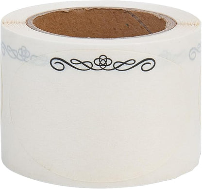 L LIKED 120 Stickers Dissolvable Food Labels for Containers 1 1/2" x 2 1/2" Canning Labels for Jars (Roll of 120) (1 Rolls)
