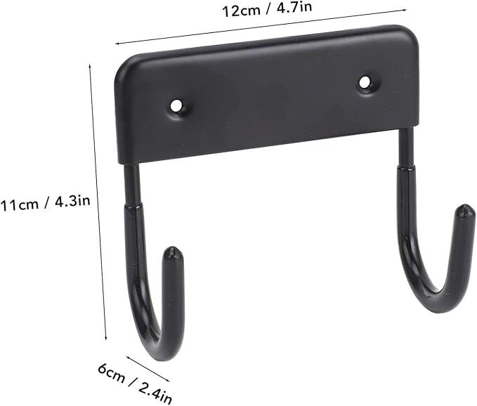 Ironing Board Hanger, Iron Wall Mount Holder for Laundry Rooms,Wall Mounted Iron Board Hook for Laundry Room Organization (Matte Black)
