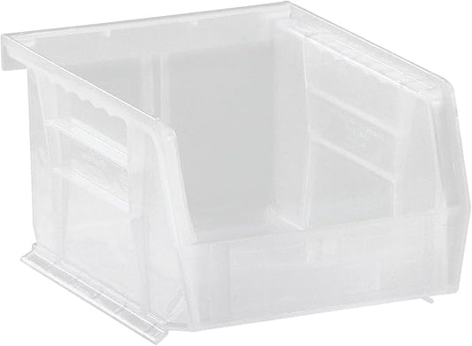 Hudson Exchange 5-1/2" x 4" x 3" (12 Pack) Plastic Stackable Storage Bin and Hanging Container, Clear