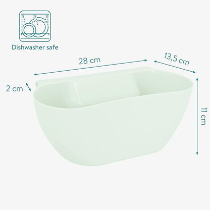 Navaris Hanging Waste Bins Set of 2 - Garbage for Food Scraps and Compost - Small Hanging Trash Can Counter or RV, Small Kitchen Trash Can, Dustbin