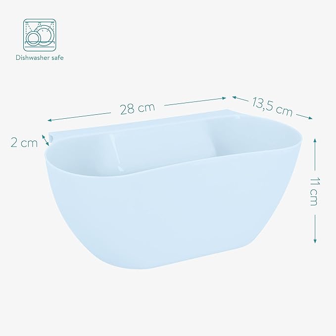 Navaris Hanging Waste Bins Set of 2 - Garbage for Food Scraps and Compost - Small Hanging Trash Can Counter or RV, Small Kitchen Trash Can, Dustbin